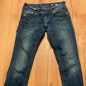 Lightly Worn Miss Me Size 27 Jeans